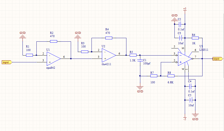 lm311比较器测频问题