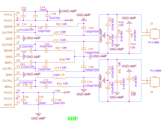 电路和pcb布局如下;请各位指导一下