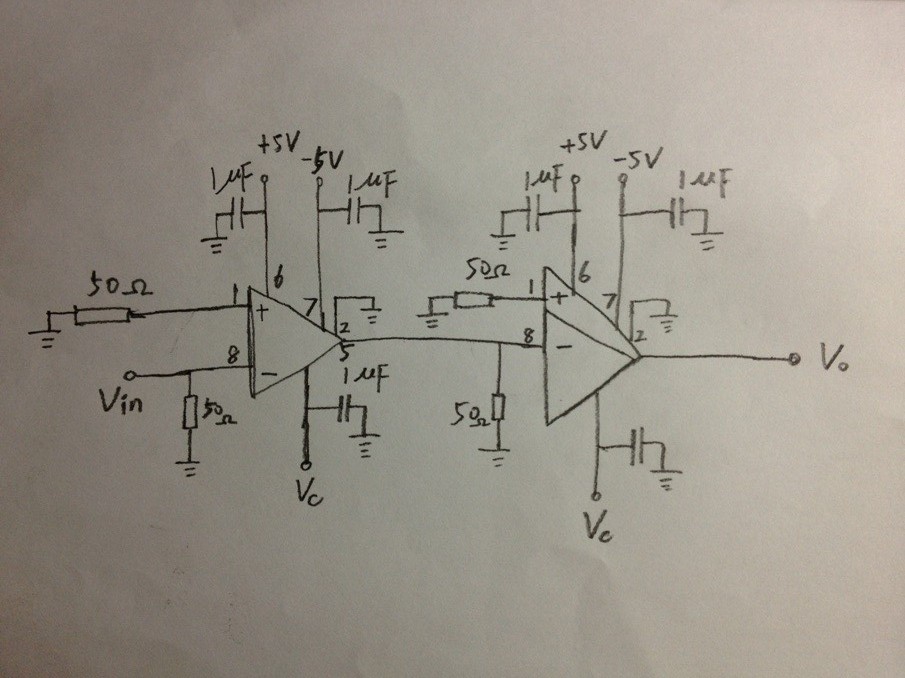 兩塊vca810級聯,輸出波形為什麼如此不完美 - 放大器論壇 - 放大器