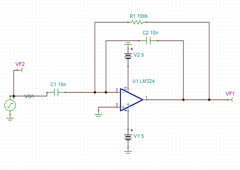 lm324正負5v供電,輸出電壓不對稱?