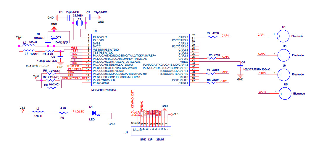 MSP430FR2633构建的触摸按键在触摸过程中出现不响应情况 - MSP 低功耗微控制器论坛 - MSP 低功耗微控制器 - E2E™ 设计支持