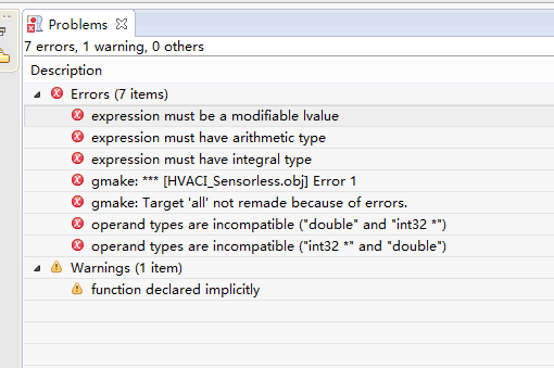我添加了SRF的锁相环到工程里面,但是出现了下面的问题,应该怎么修改呢?-TI中文支持网