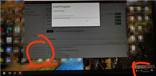 Fig. 2. The screen that is always displayed when downloading code