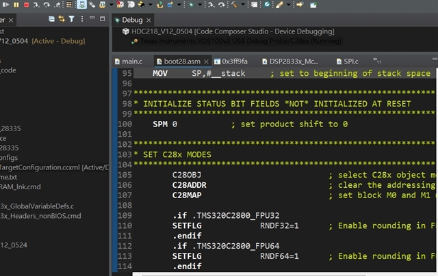 TMS320F28335: Debug後出現Break At Address "0x3ff9fa" With No Debug ...